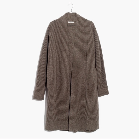[MADEWELL] Fulton sweater coat in heather mink - Picture 5 of 8